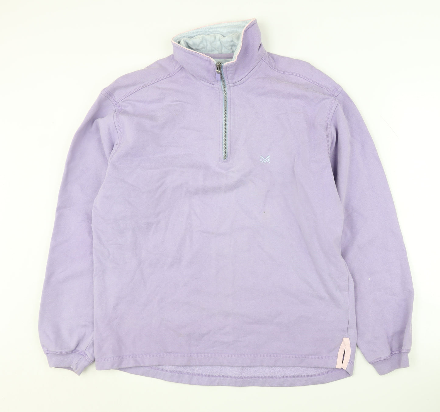 Crew Women’s Purple 1/4 Zip Sweatshirt - Size S