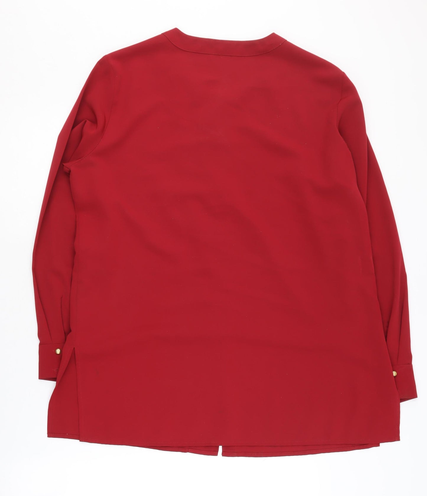 Berkertex Women's Red Long Sleeve Blouse Size 16
