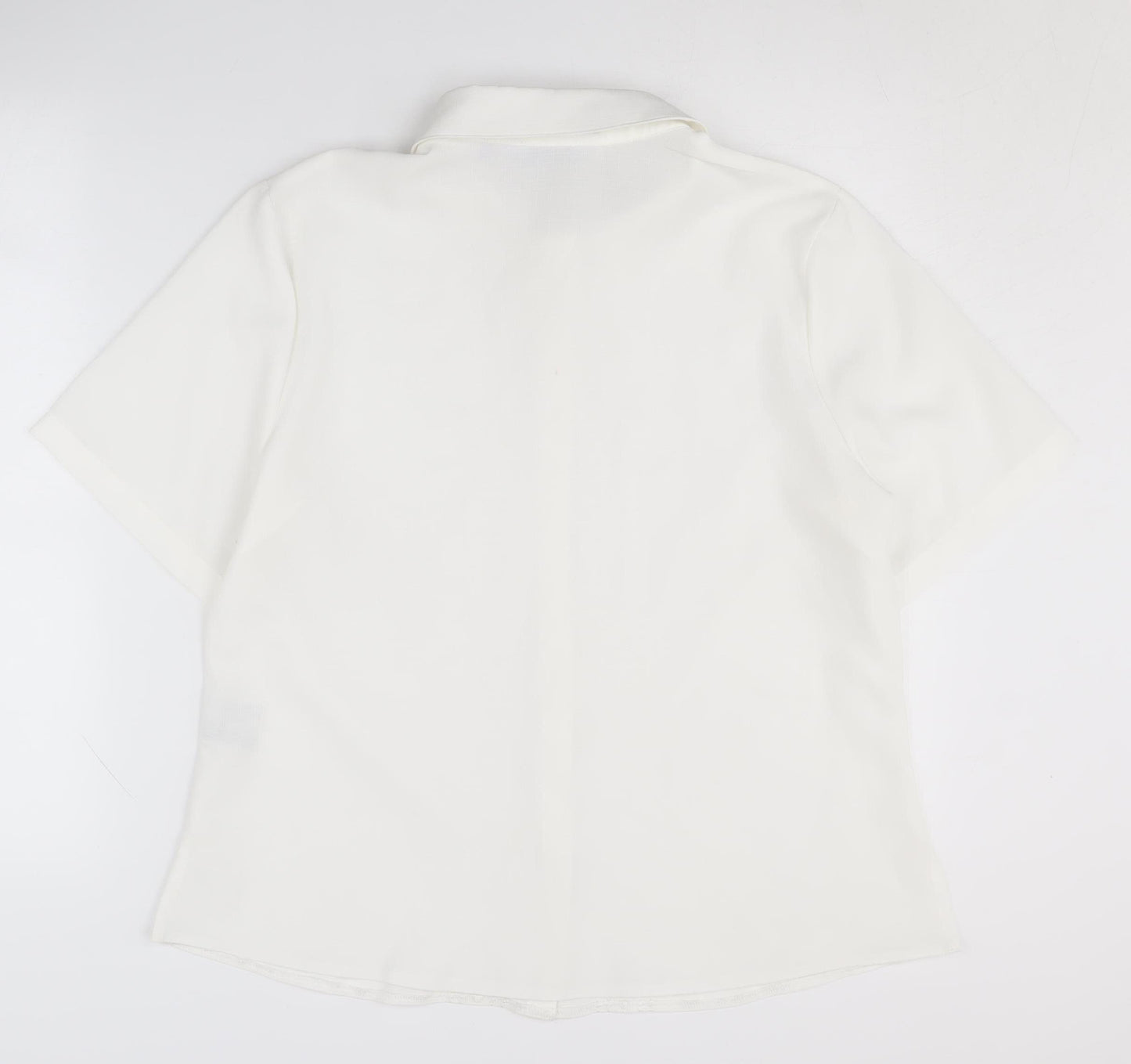 Honor Millburn Women's White Button-Up Shirt Size 16
