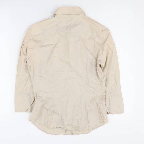 Benetton Women's Beige XS Button-Up Shirt