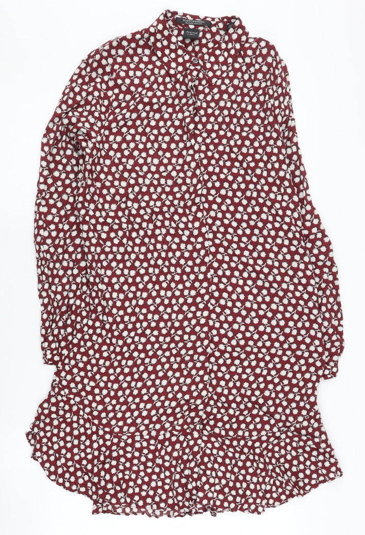 Scotch & Soda Women Red Shirt Dress XS