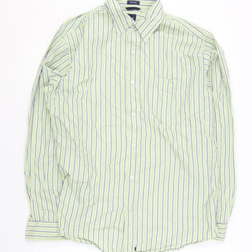 GAP Men's Multicoloured Striped Relaxed Fit Shirt M