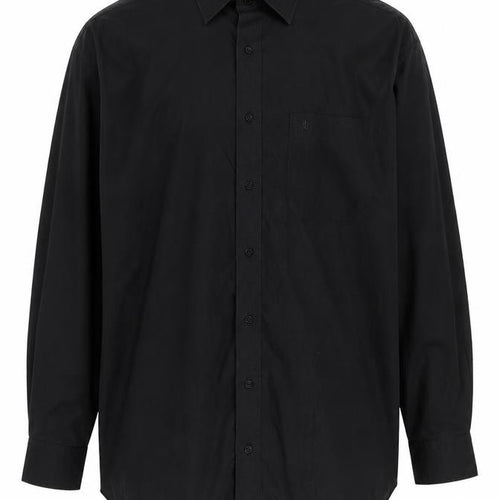 Jeff Banks Men's Black Long Sleeve Shirt, Size 15.5