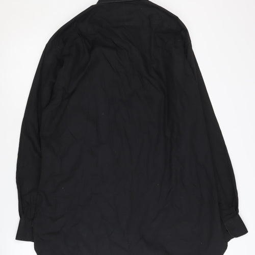 Jeff Banks Men's Black Long Sleeve Shirt, Size 15.5