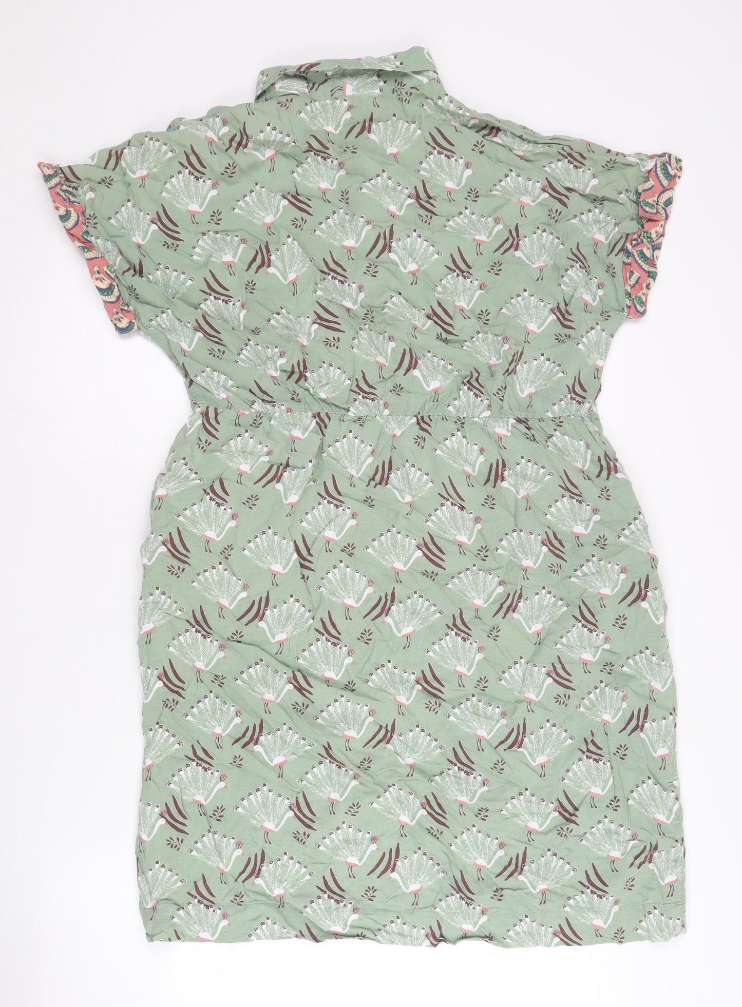 White Stuff Women's Green Shirt Dress Size 14