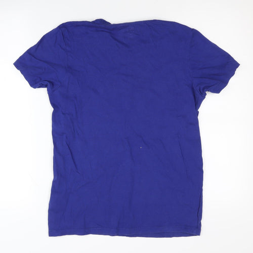 883 Police Men's Blue Crew Neck T-Shirt, Size S
