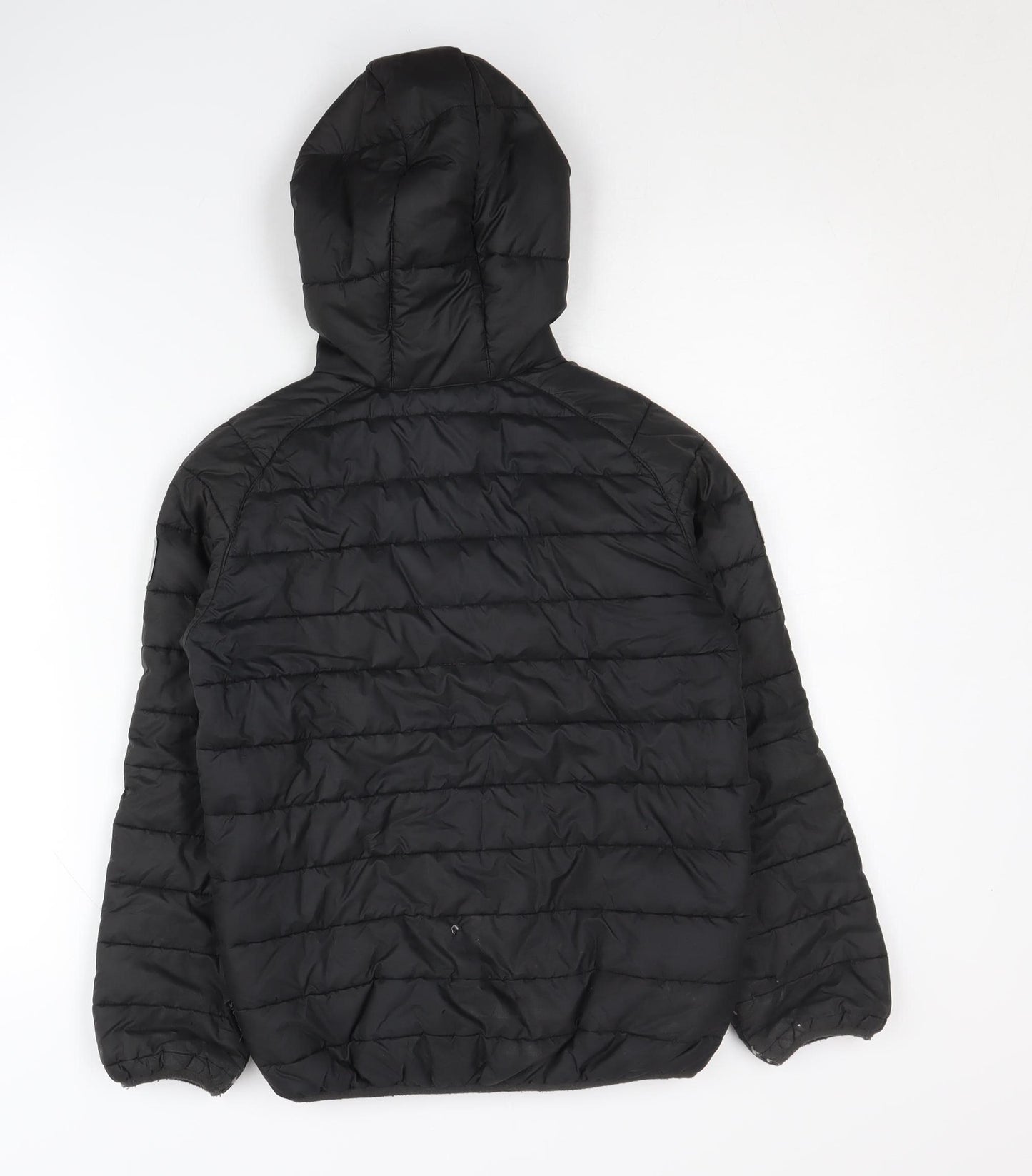 Jack Wolfskin Boys Black Puffer Jacket 12 Years Winter Hooded