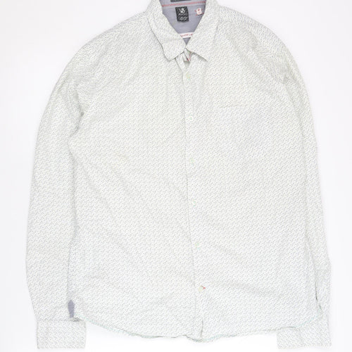 White Stuff Men's M White Slim Fit Graphic Shirt