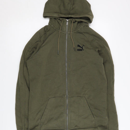 Puma Men's Green Full Zip Hoodie XS