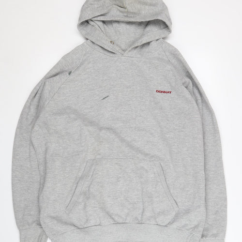 Donnay Men's Grey Pullover Hoodie L