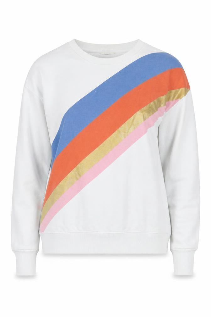 Front view of Hush Women's Multicoloured Pullover Sweatshirt 2XS