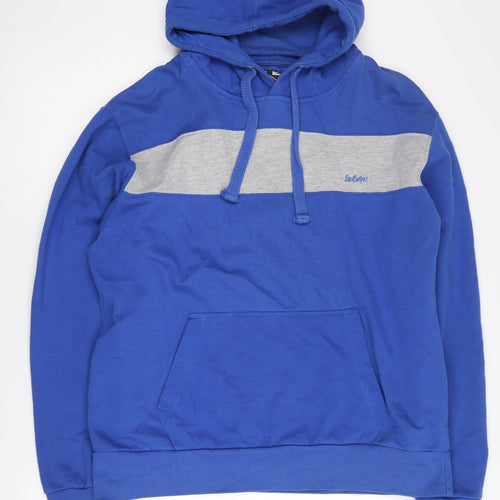 Lee Cooper Men's Blue Pullover Hoodie XL