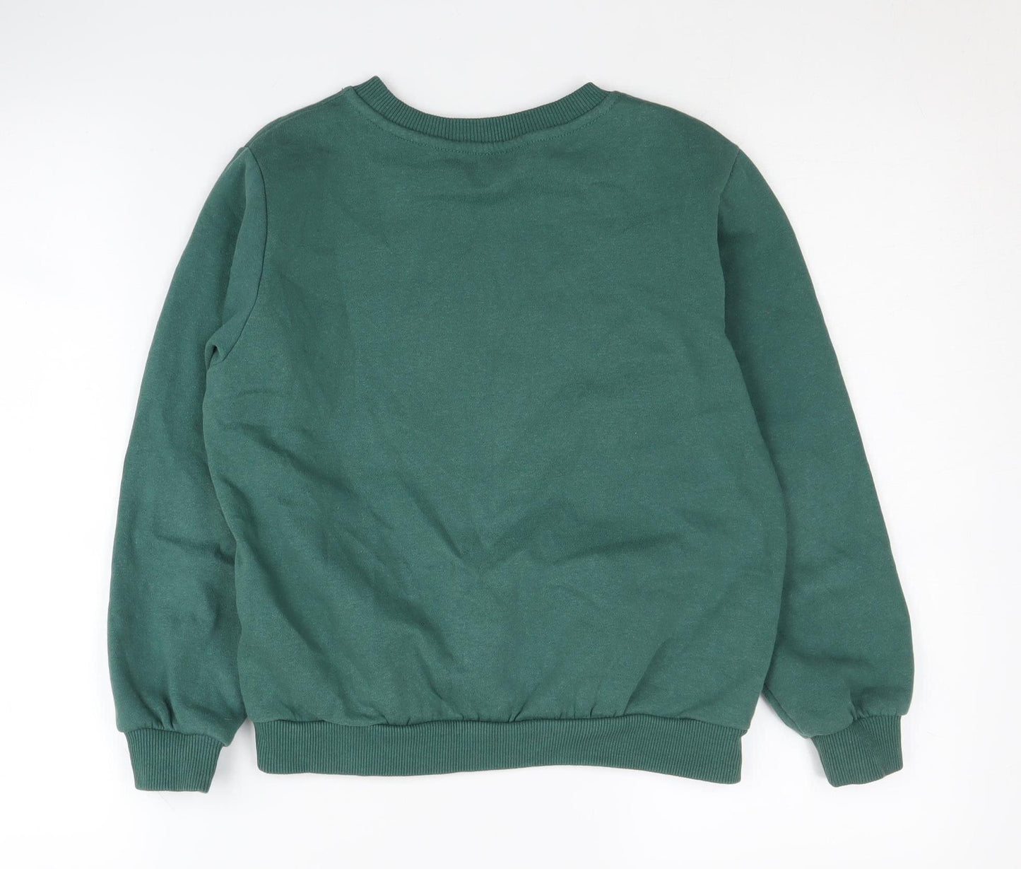 H&M Girls Green Disney Christmas Sweatshirt Size 8-10