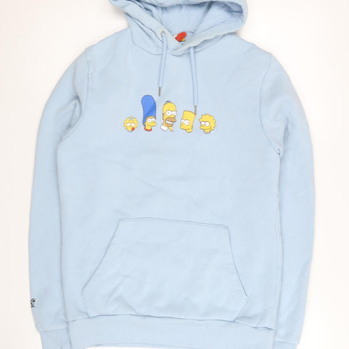 The Simpsons Unisex Blue Pullover Hoodie S