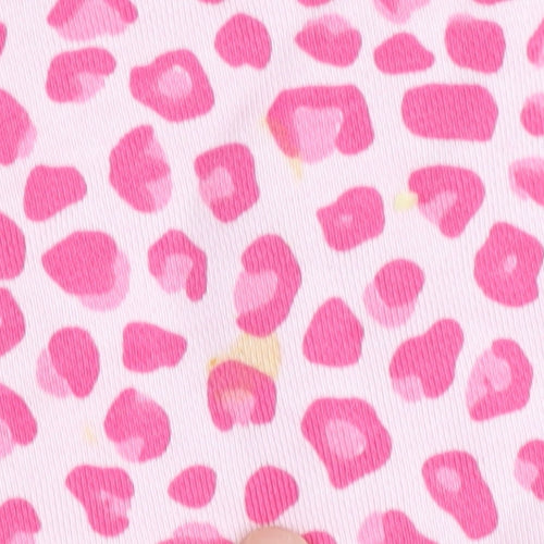 Adidas Girls Pink Animal Print Hoodie - 12-18 Months