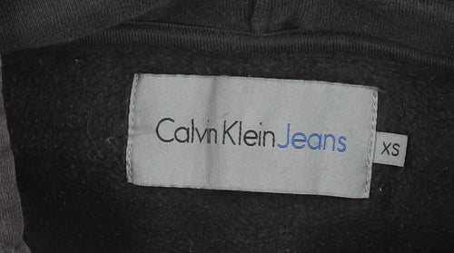Calvin Klein Men's Black Hoodie XS Pullover Logo