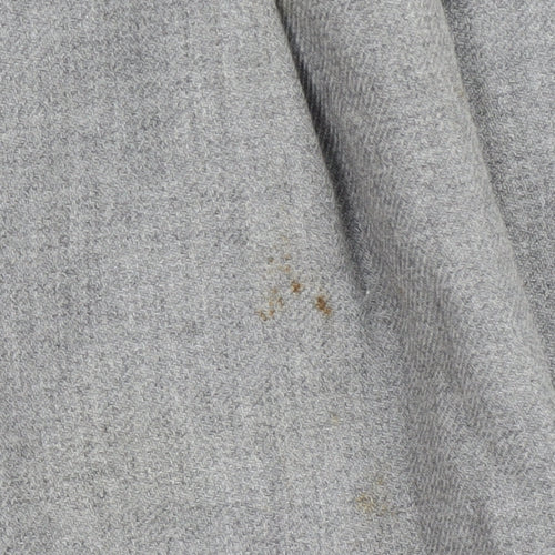 BHS Women's Grey Pleated Midi Skirt Size 14