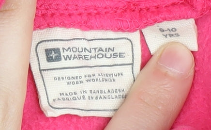 Mountain Warehouse Girls Pink Fleece Hoodie 9-10 Years