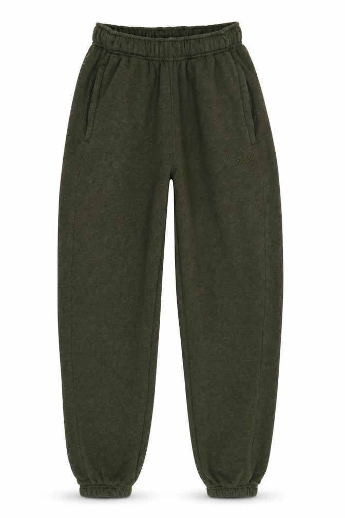 Front view of Slazenger Men's Green Jogger Trousers, size S, – Gym Essential