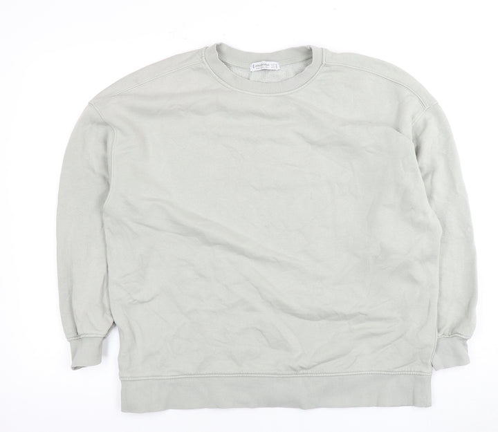 Stradivarius Women's Grey Pullover Sweatshirt Size 10