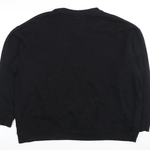 H&M Women’s Black Pullover Sweatshirt Size 12