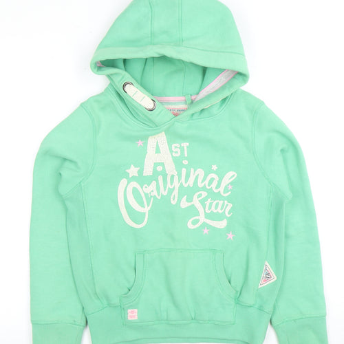 Next Girls Green Pullover Hoodie 13 Years with Logo