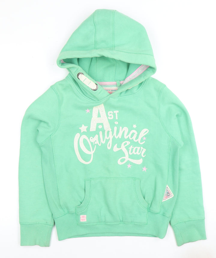 Next Girls Green Pullover Hoodie 13 Years with Logo