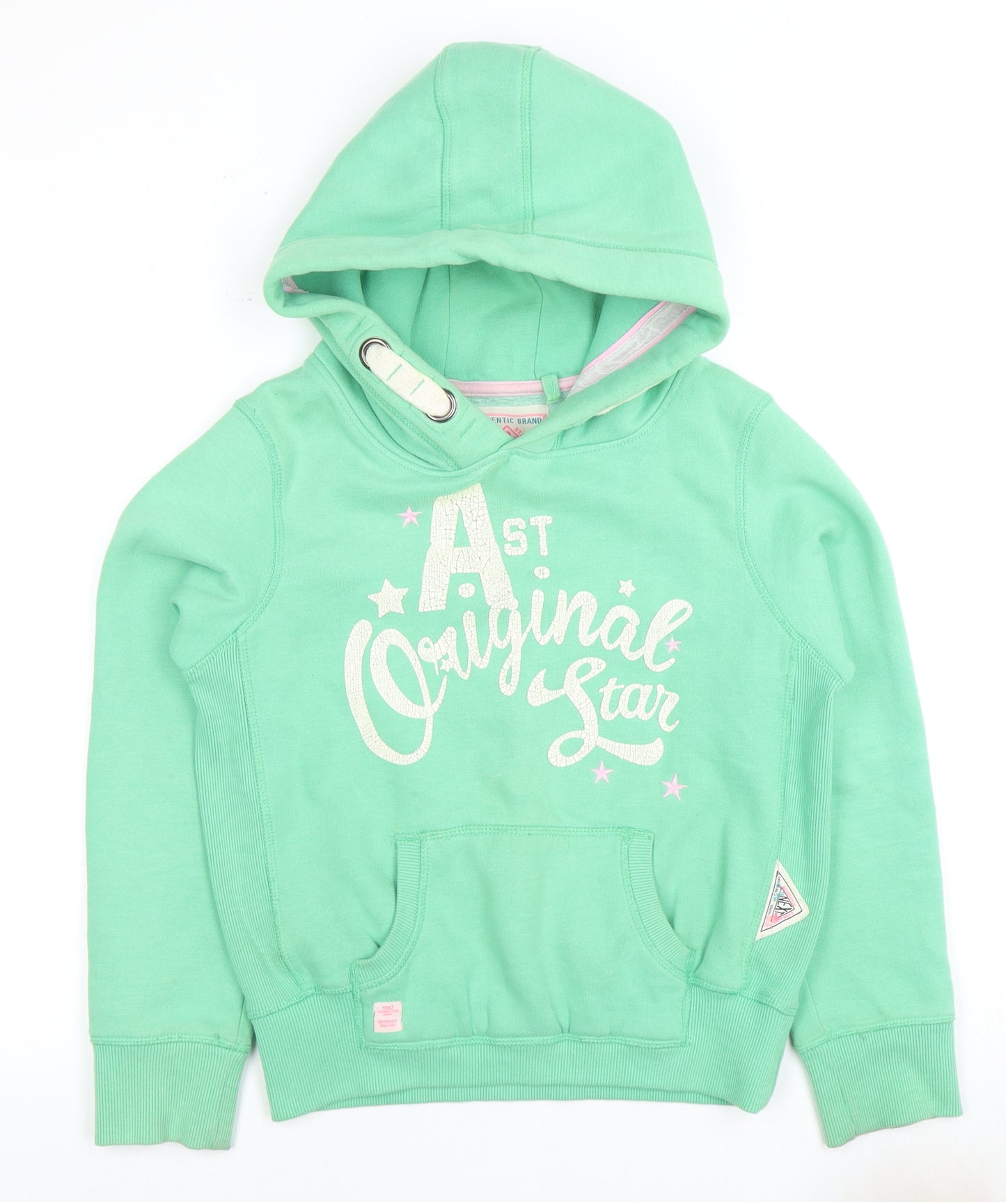 Next Girls Green Pullover Hoodie 13 Years with Logo