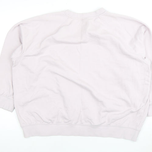 H&M Women's Pink Crew Neck Sweatshirt XL
