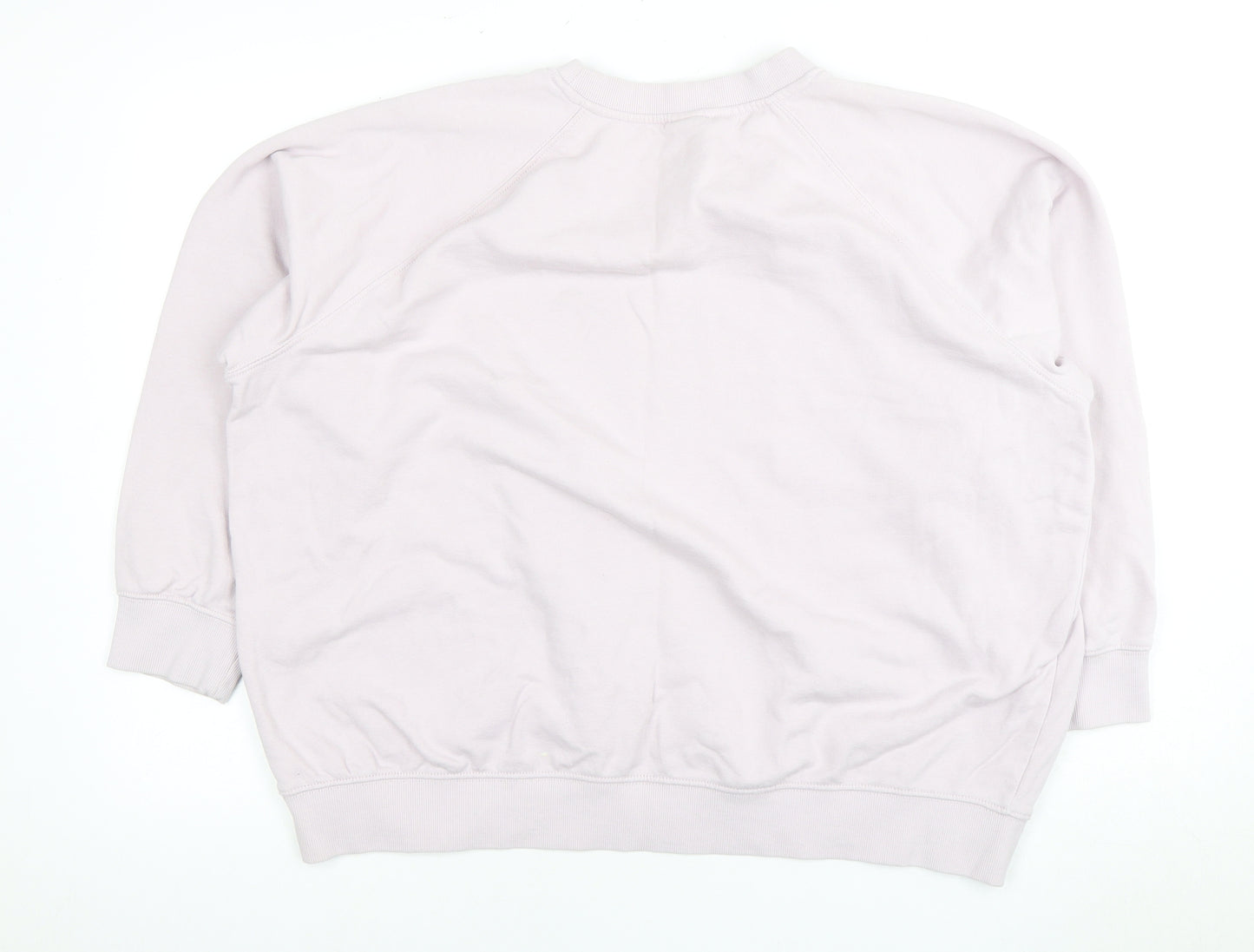 H&M Women's Pink Crew Neck Sweatshirt XL