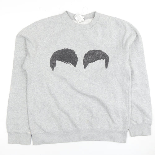 Dan and Phil Shop Unisex Grey Graphic Sweatshirt - S