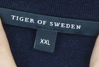 Tiger of Sweden Men's Black 2XL Polo Shirt