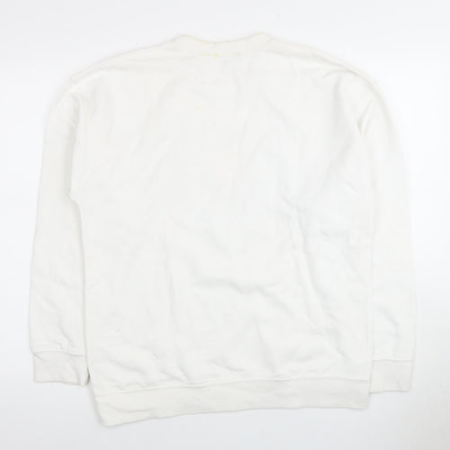 SPOTTED Unisex White M Tennis Sweatshirt