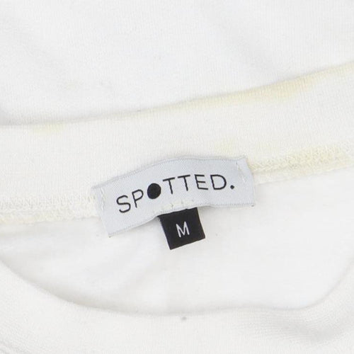 SPOTTED Unisex White M Tennis Sweatshirt