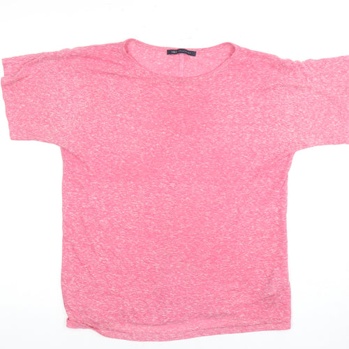 Marks and Spencer Women's Pink Crew Neck T-Shirt Size 10
