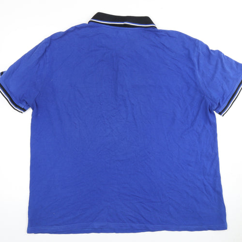 Atlas For Men 4XL Blue Men's Polo Shirt with Logo