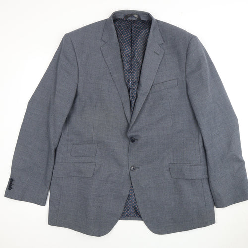 Marks and Spencer Men's Blue 46R Blazer, Regular Fit