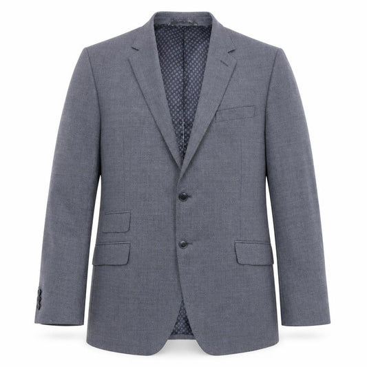 Front view of Marks & Spencer Men's Blue 46R Blazer, Regular Fit