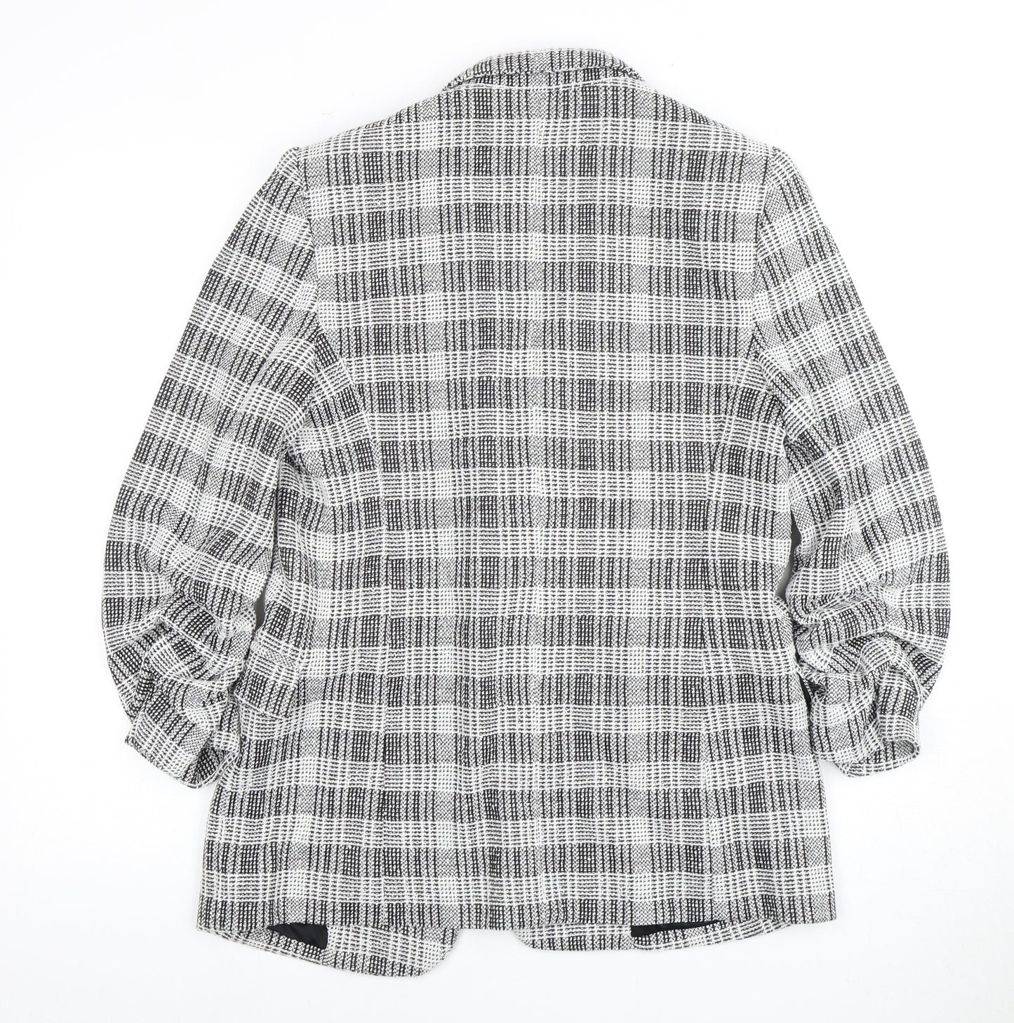 Marks and Spencer Women's Check Blazer - Size 10