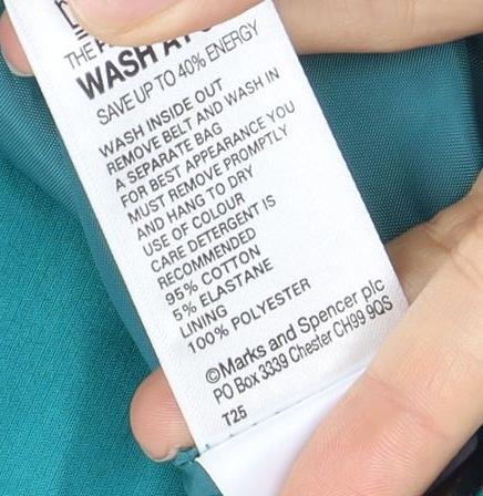 Marks and Spencer Women's Green Trench Coat UK 8