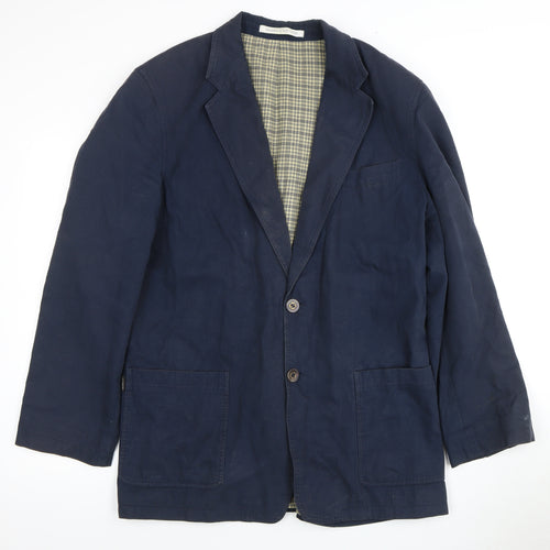 Marks and Spencer Men Blue 42 Long Jacket