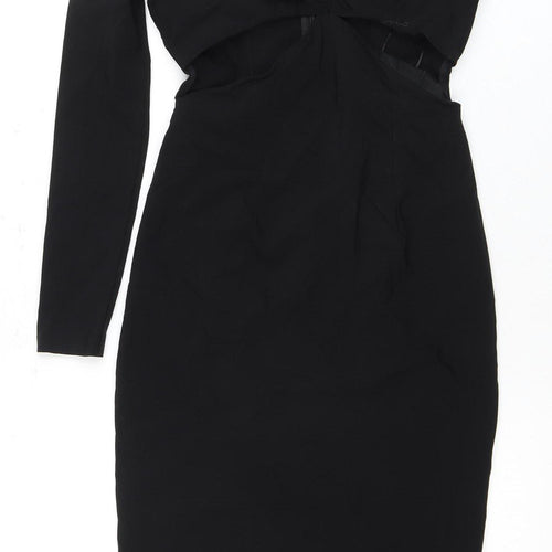 River Island Black Bodycon Dress, Size 6, Women, Party