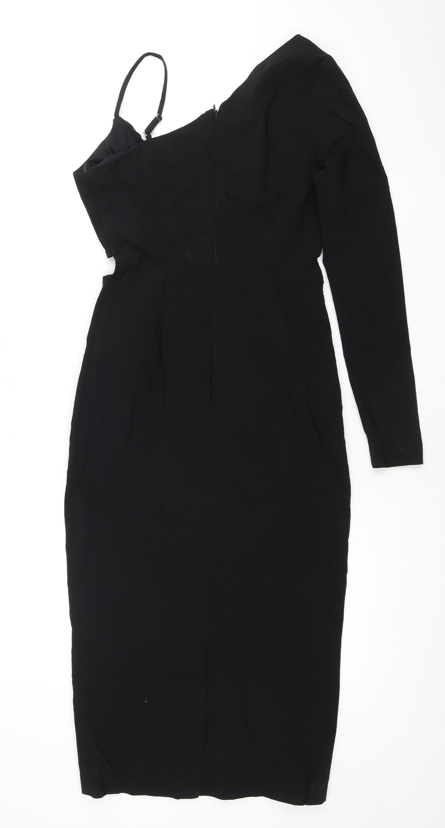 River Island Black Bodycon Dress, Size 6, Women, Party