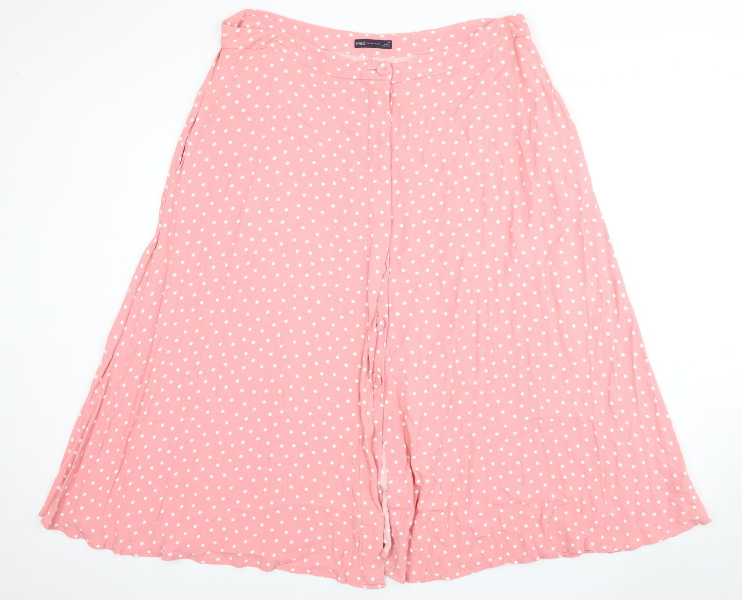 Marks and Spencer Women's Pink Polka Dot Skirt