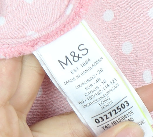Marks and Spencer Women's Pink Polka Dot Skirt