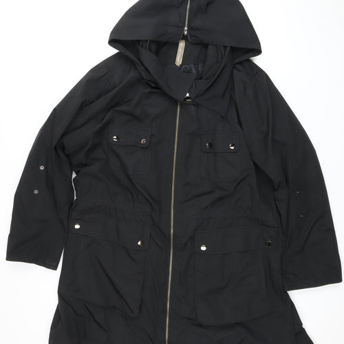Women's Black Hooded Jacket - Size 2X, Plus Fit
