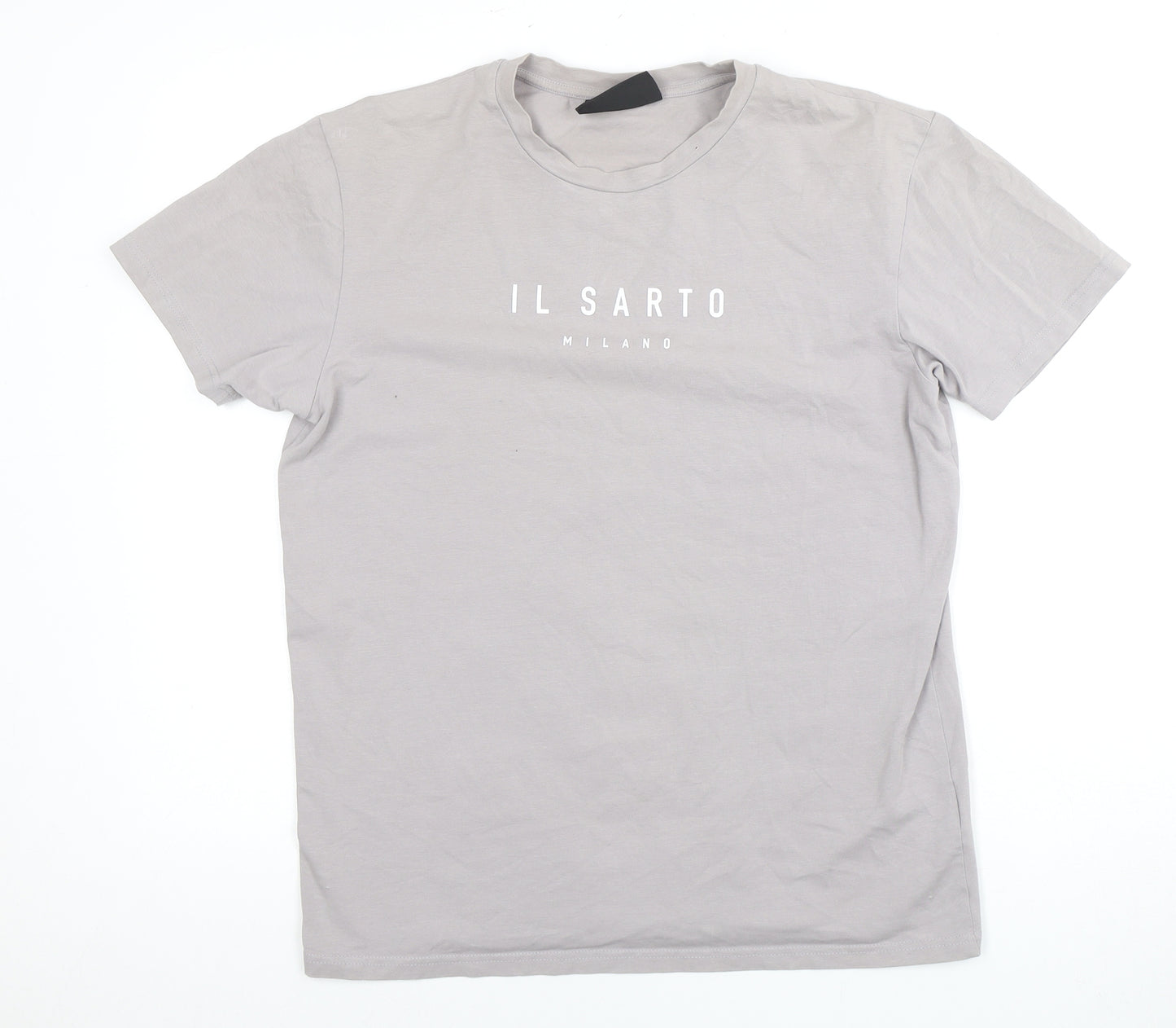 IL SARTO MILANO Men's Grey Crew Neck T-Shirt M