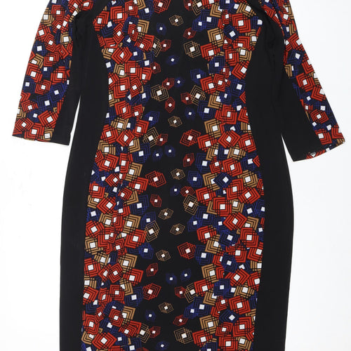 Marks and Spencer Women's Multicoloured Bodycon Dress Size 14