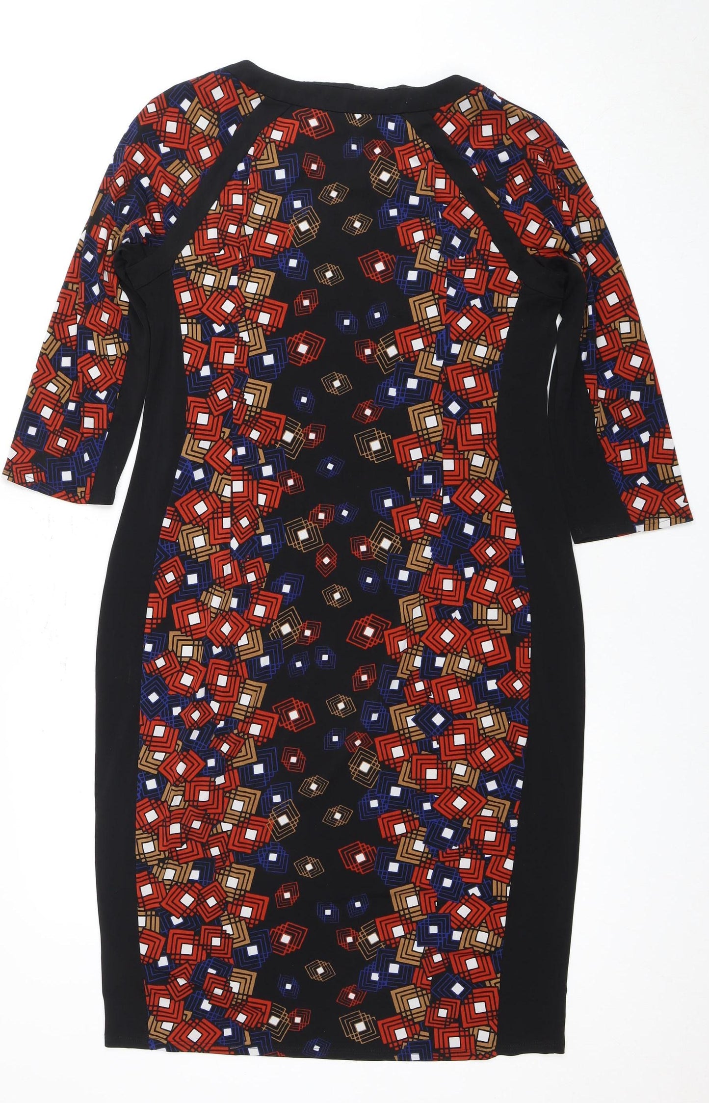 Marks and Spencer Women's Multicoloured Bodycon Dress Size 14