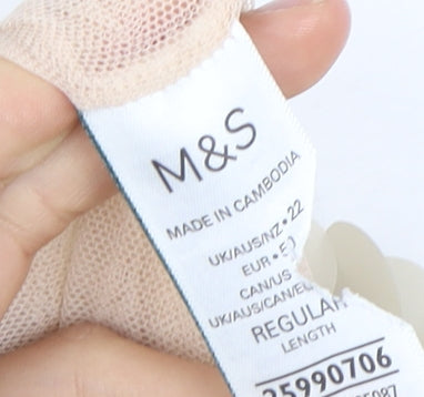 Marks and Spencer Women's Beige Sequin Skirt Size 14